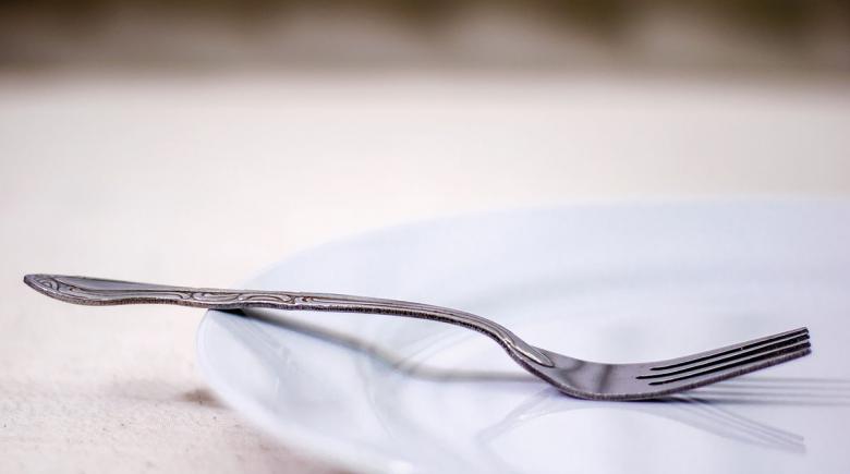 Fork on a plate